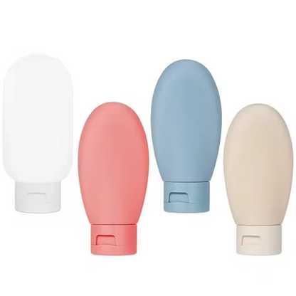 TravelReady LeakProof Refillable Liquid Containers Compact Empty Tubs for Toiletries
