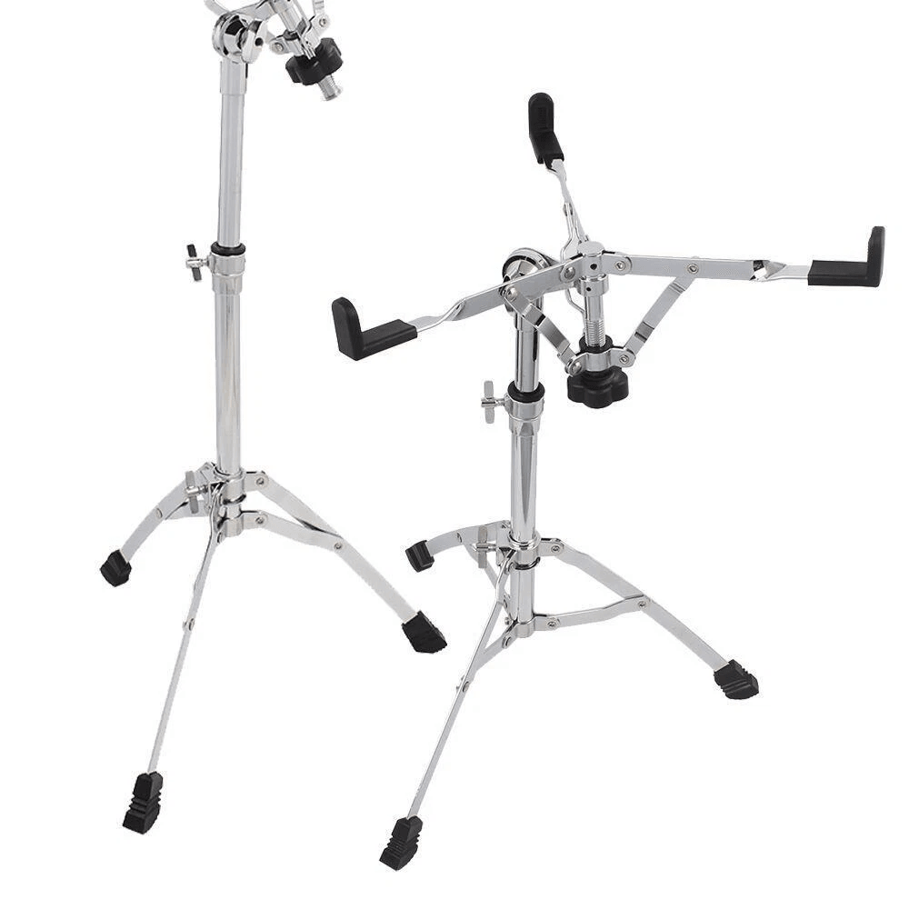 Snare Drum Stand Multiple Triangle Bracket Hardware Holder – Chrome-Plated Tripod for 10–15" Drums
