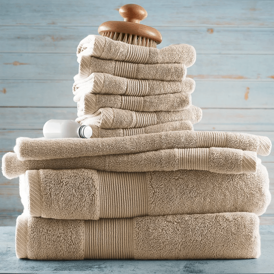 Luxury GSM Cotton Towel Set Bath Hand Towels  Washcloths 2