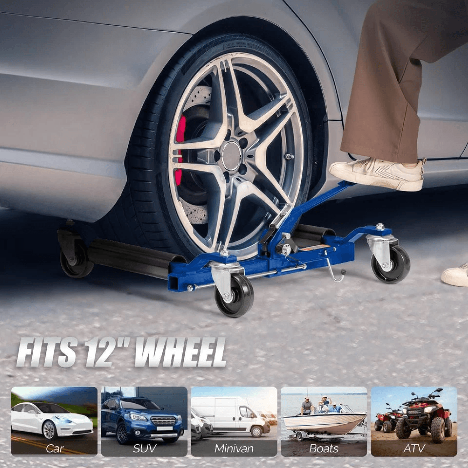 HeavyDuty Car Skates With Capacity Wheel Dolly Jack For Tire Moving Steel Vehicle Positioning Tool  1