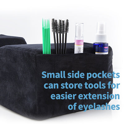 Eyelash Extension Pillow with Neck Support Soft Memory Foam Lash Cushion