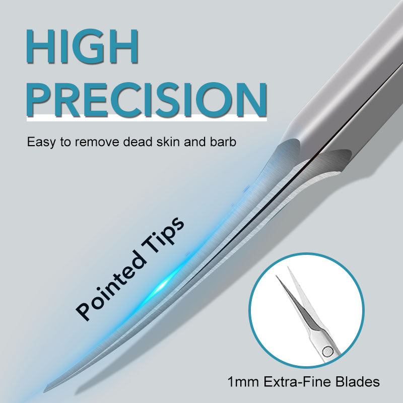 Professional Stainless Steel Cuticle Scissors Precision Dead Skin Remover for Manicure  Nail Art