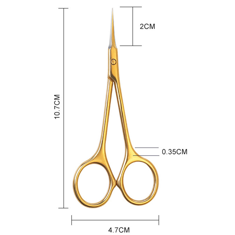 Professional Stainless Steel Cuticle Scissors Precision Dead Skin Remover for Manicure  Nail Art