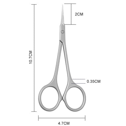 Professional Stainless Steel Cuticle Scissors Precision Dead Skin Remover for Manicure  Nail Art