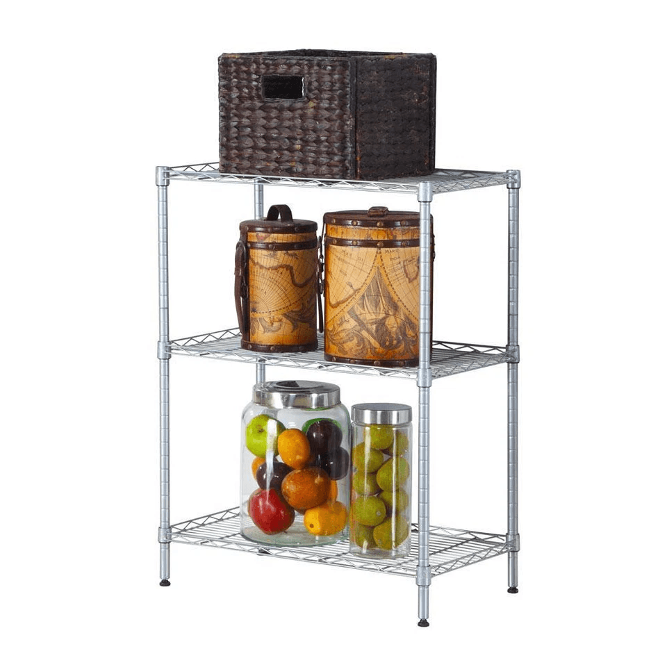 Wire Shelving Rack Shelf Adjustable Unit Garage Storage Organizer For Home Kitchen  Utility Use 1