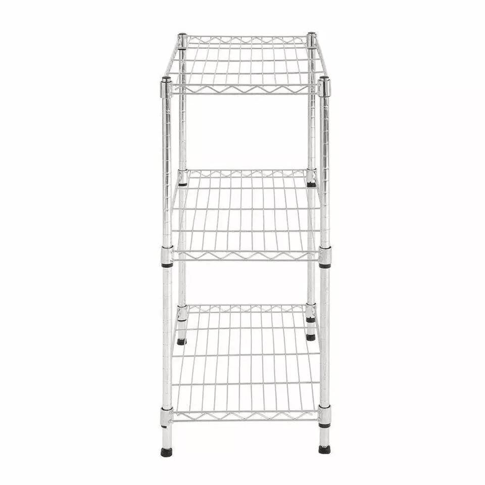 Wire Shelving Rack Shelf Adjustable Unit Garage Storage Organizer For Home Kitchen  Utility Use 6
