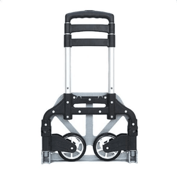 Portable Aluminium Folding Push Cart Travel Shopping Trolley Luggage With Wheels Compact And Lightw 1