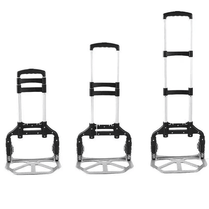 Portable Aluminium Folding Push Cart Travel Shopping Trolley Luggage With Wheels Compact And Lightw 7