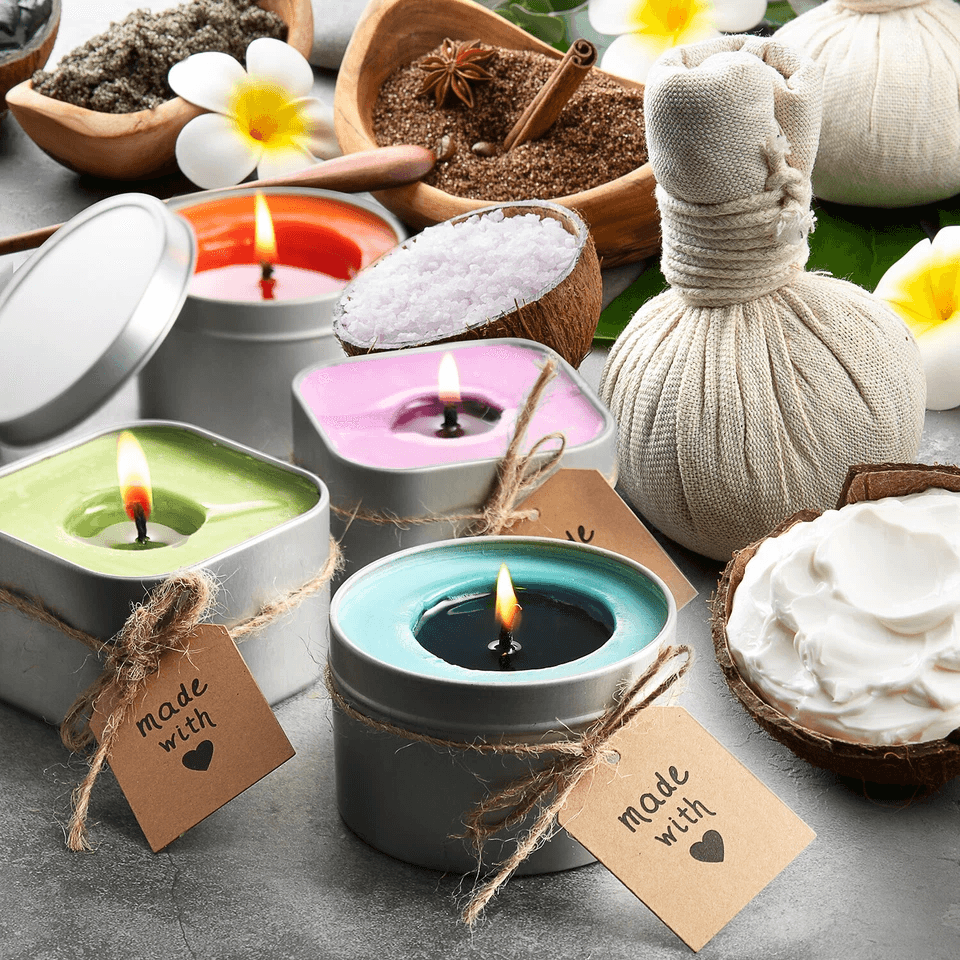 Complete Candle Making Kit Includes 2 Lbs Soy Wax 16 Color Dye Blocks 4 Fragrance Oils Melting Pot  2
