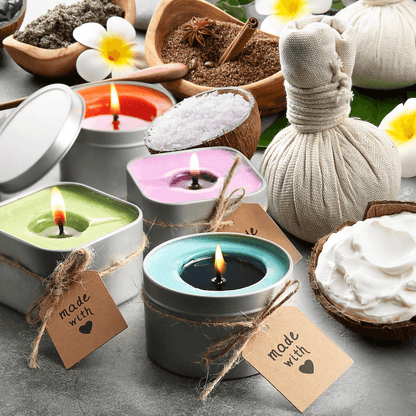Complete Candle Making Kit Includes 2 Lbs Soy Wax 16 Color Dye Blocks 4 Fragrance Oils Melting Pot  2