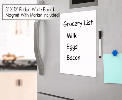 Stackable Refrigerator Organizer Bins Fridge Storage Containers Set With Magnetic Whiteboard For Ki