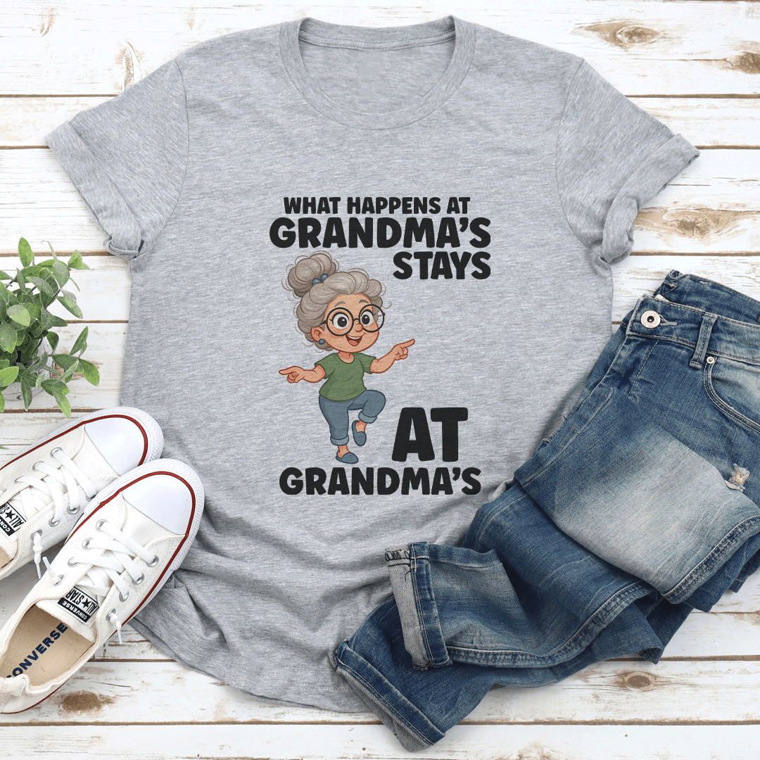 What Happens At Grandmas Stays At Grandmas Tee 2
