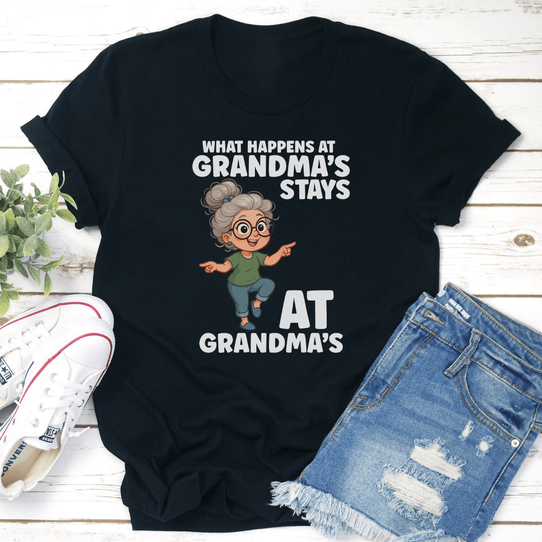 What Happens At Grandmas Stays At Grandmas Tee 3