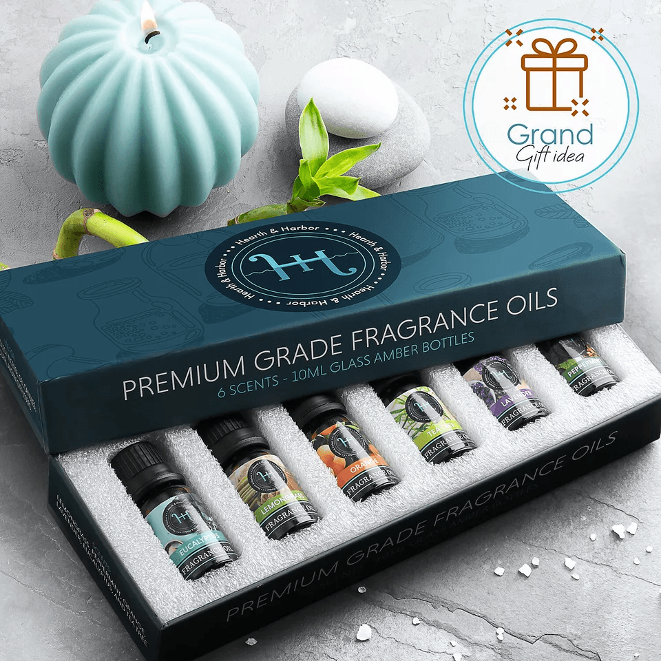Premium Grade Fragrance Oil For Candle Making Soap  Bath Scented Oils Set With Lavender Peppermint  4