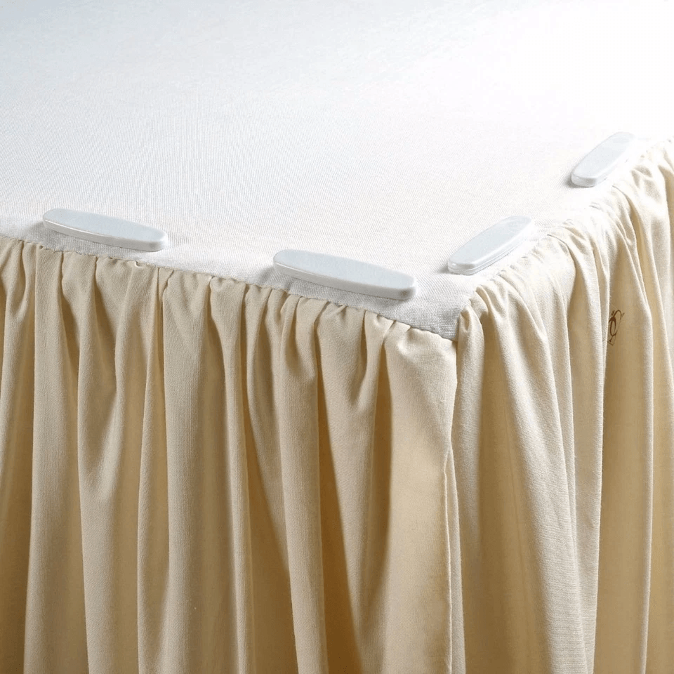Bed Skirt Dust Ruffle Pins  16Pack DoubleProng Holders For Secure Bedskirt Placement 2