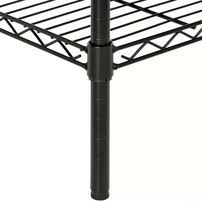 ChromeBlack Shelf Steel Wire Tier Layer Shelving Storage Rack HeavyDuty Metal Organizer For Home Ga 3