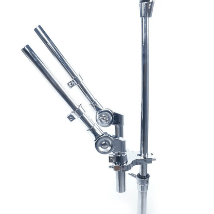 Professional Double Tom Drum Stand With Cymbal Boom Arm  Dual Percussion Hardware Mount HeavyDuty C 2