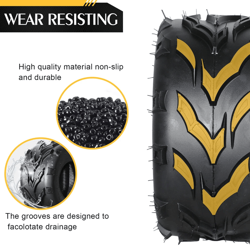 Sport ATV Tires Front Left  Right Durable Ply Tubeless Tires For OffRoad Quad ATV Performance 2