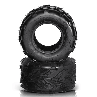 Sport ATV Tires Front Left & Right, Durable Ply Tubeless Tires for Off-Road Quad ATV Performance