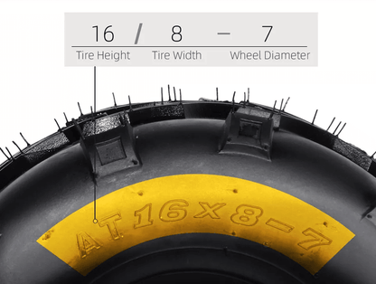 Sport ATV Tires Front Left  Right Durable Ply Tubeless Tires For OffRoad Quad ATV Performance 5