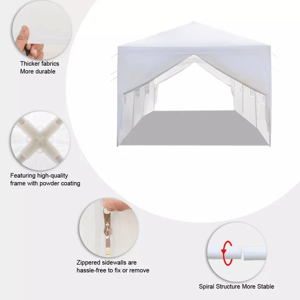 Outdoor Waterproof Party Tent Removable Walls Ideal For Weddings Camping And Events 2