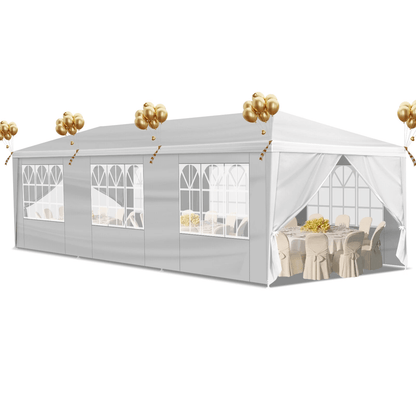 Outdoor Waterproof Party Tent, Removable Walls, Ideal for Weddings, Camping, and Events