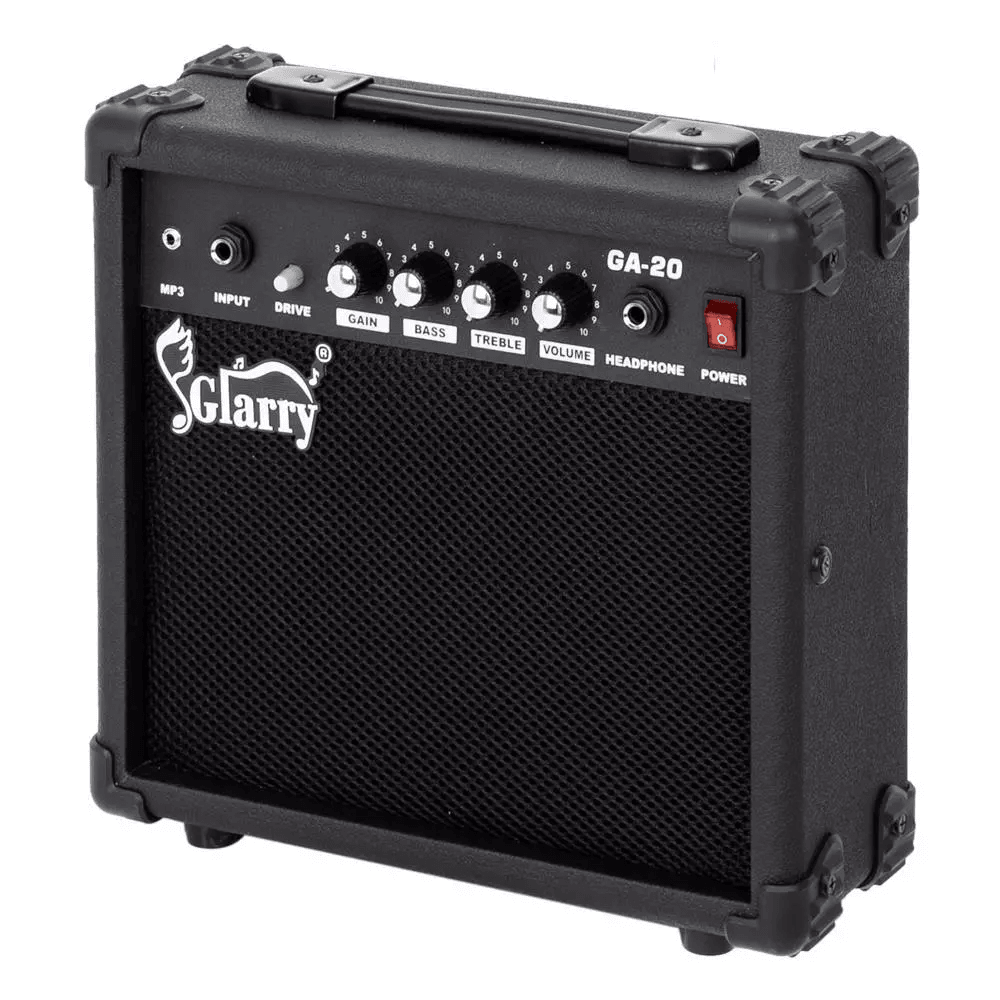 Glarry Portable Electric Guitar Sound Amplifier Mini AMP For Practice With AUX  Headphone Jack Bass 1