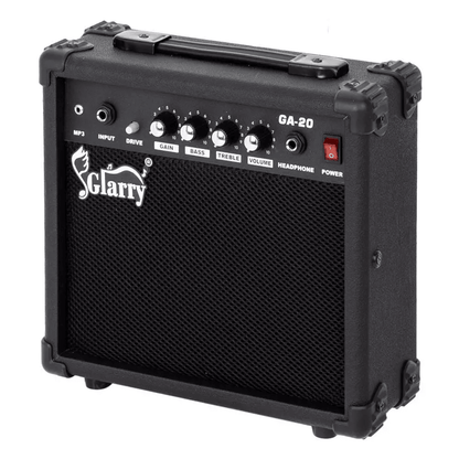 Glarry Portable Electric Guitar Sound Amplifier Mini AMP For Practice With AUX  Headphone Jack Bass 1