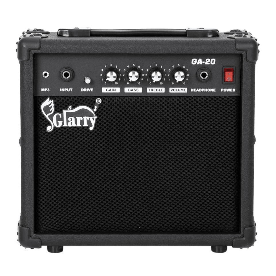 Glarry Portable Electric Guitar Sound Amplifier Mini AMP For Practice With AUX  Headphone Jack Bass 3