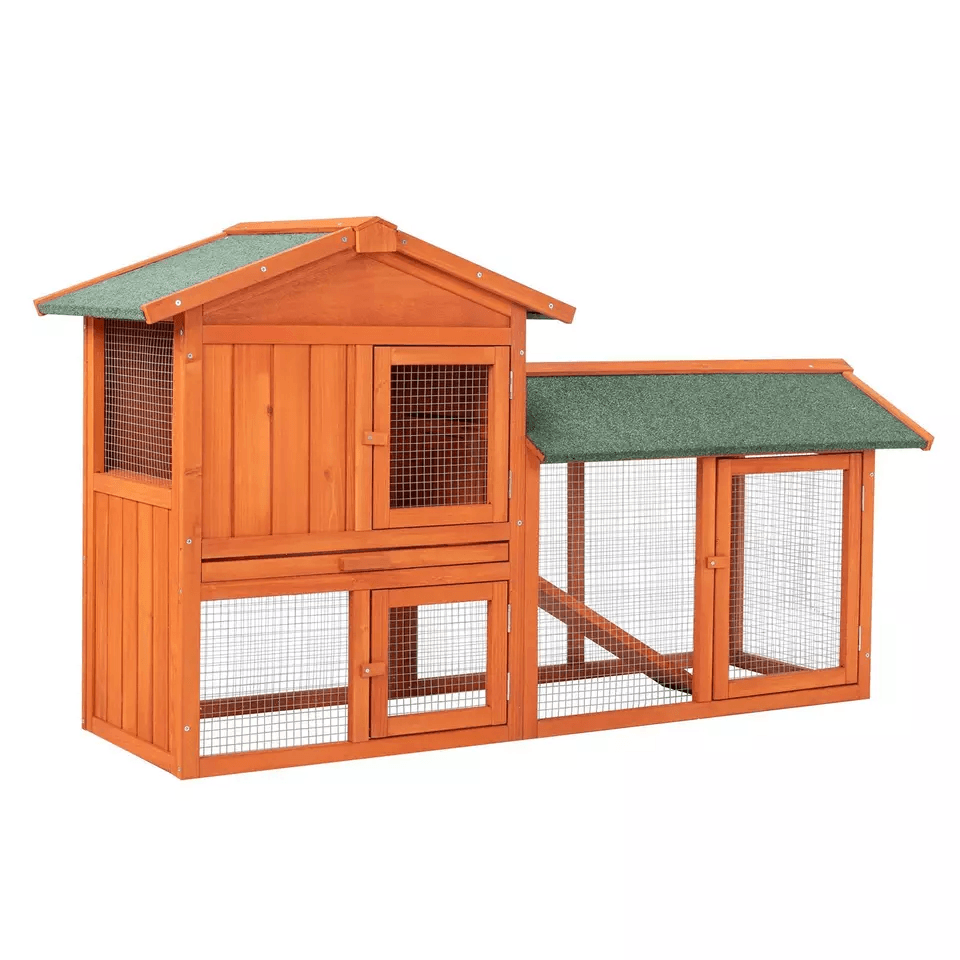 Premium Wooden Chicken Coop Hen House With Nesting Box  Run Ideal For Backyard Poultry 3