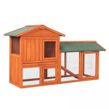 Premium Wooden Chicken Coop Hen House With Nesting Box  Run Ideal For Backyard Poultry 3