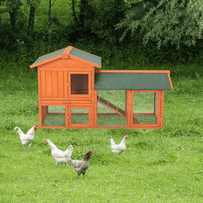 Premium Wooden Chicken Coop Hen House With Nesting Box  Run Ideal For Backyard Poultry 2