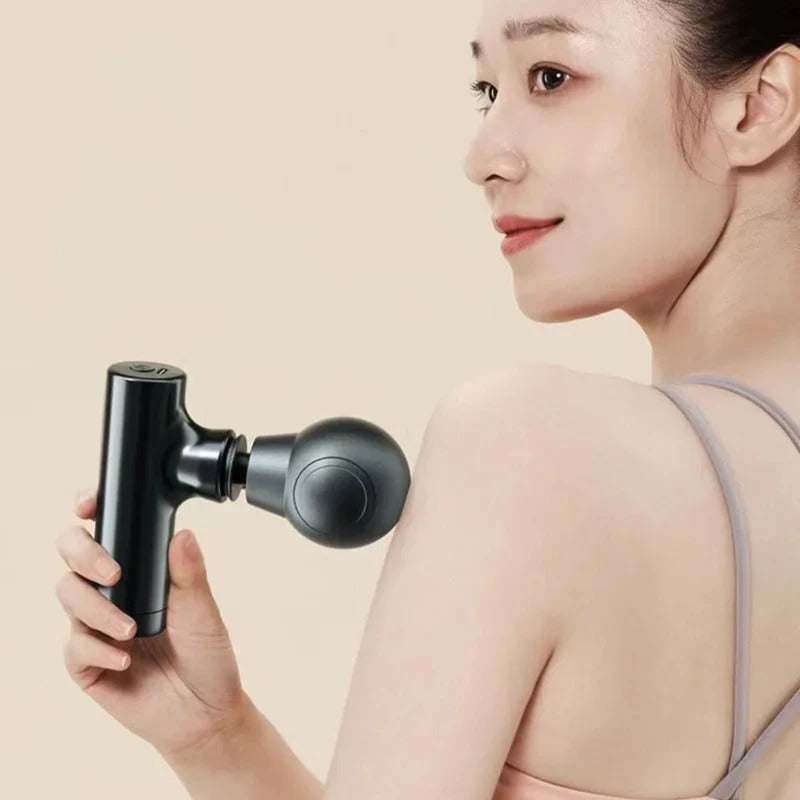 Mini Massage Gun with LCD Screen, Portable Electric Muscle Fascia Massager for Neck, Foot & Body Relief