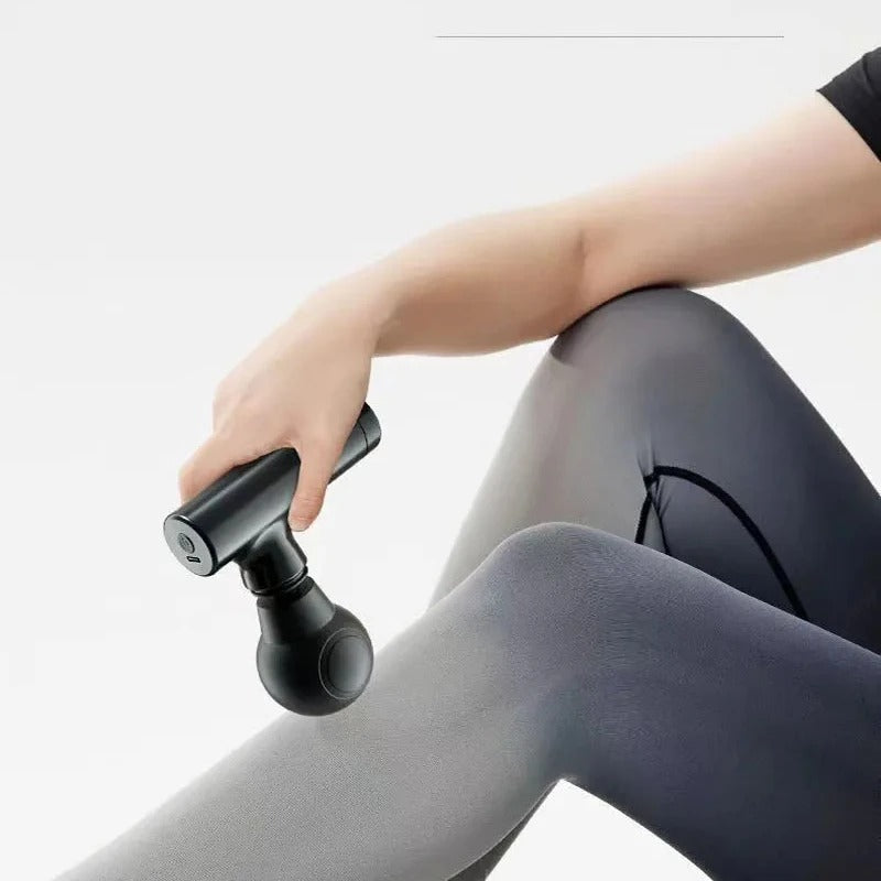 Mini Massage Gun with LCD Screen Portable Electric Muscle Fascia Massager for Neck Foot  Body Rel