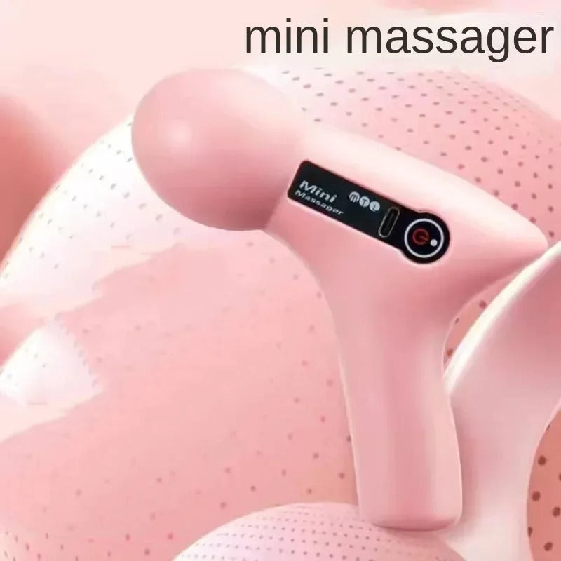 Mini Massage Gun with LCD Screen Portable Electric Muscle Fascia Massager for Neck Foot  Body Rel