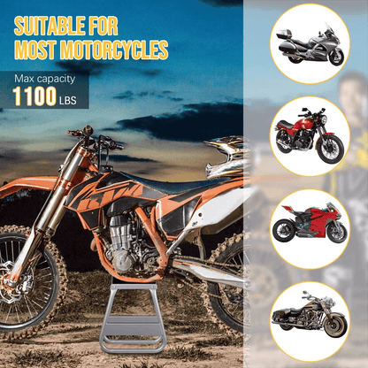 1000LB Motorcycle Motocross Dirt Bike Panel Stand  HeavyDuty Maintenance Lift Jack With NonSlip Pla 2
