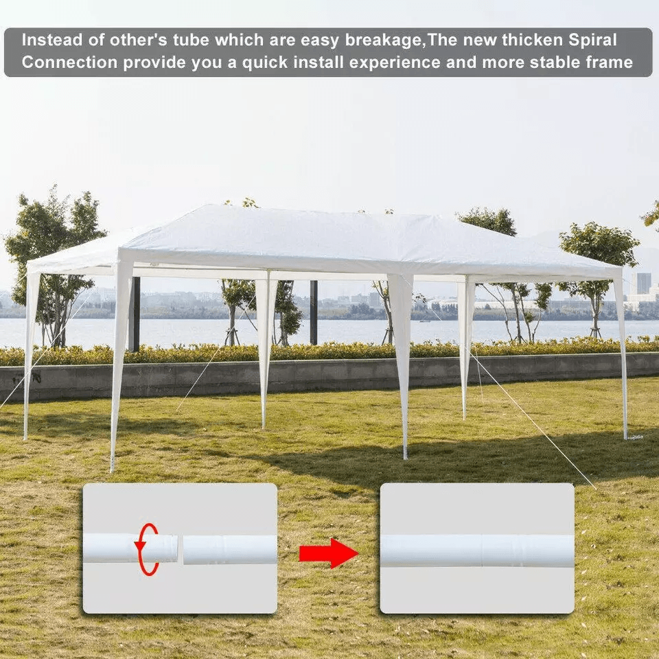 Heavy Duty Outdoor Canopy Party Tent With Sidewalls Waterproof Wedding Gazebo Pavilion For Catered  2