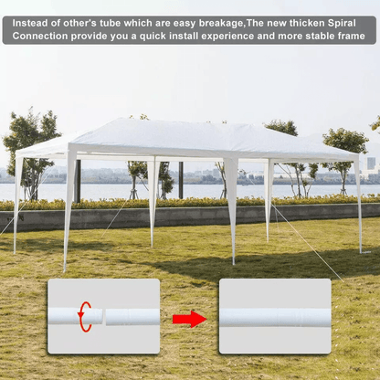 Heavy Duty Outdoor Canopy Party Tent With Sidewalls Waterproof Wedding Gazebo Pavilion For Catered  2