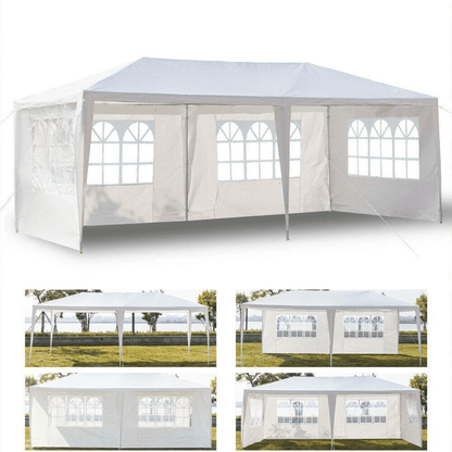 Heavy Duty Outdoor Canopy Party Tent with Sidewalls, Waterproof Wedding Gazebo Pavilion for Catered Events & Receptions