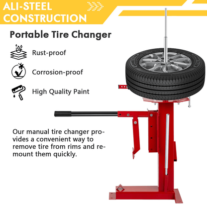 High Strength Manual Tire Changer Fits Tires For Car Motorcycle  Truck Applications 3