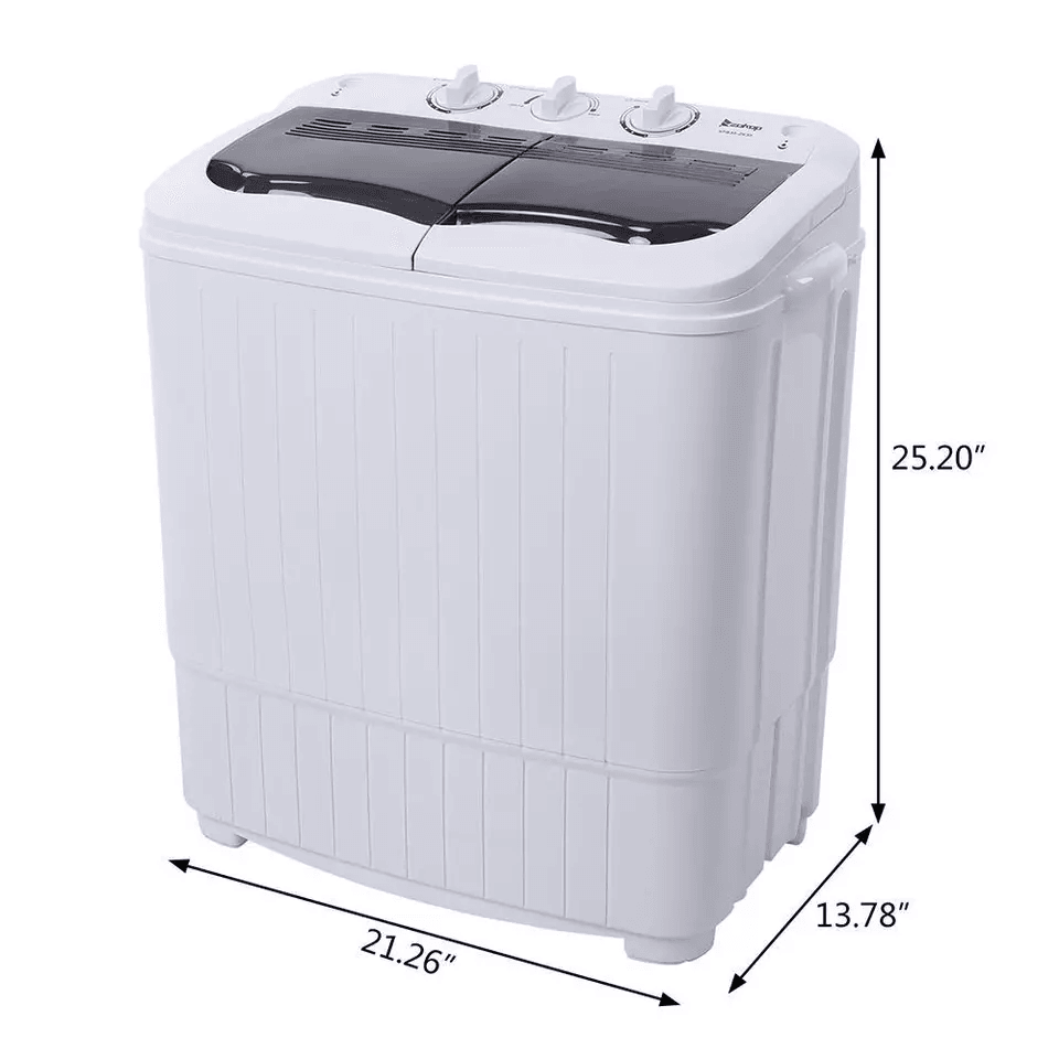 Home Portable Mini Twin Tubs Washing Machine Compact Washer For Clothing Clean Spin  Wash With High 9