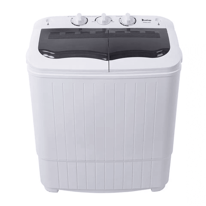 Home Portable Mini Twin Tubs Washing Machine Compact Washer For Clothing Clean Spin  Wash With High 10