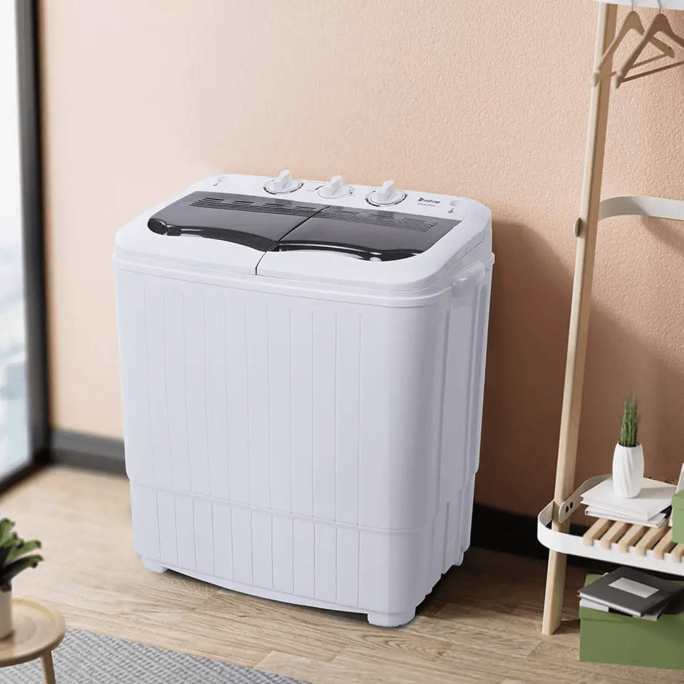 Home Portable Mini Twin Tubs Washing Machine Compact Washer For Clothing Clean Spin  Wash With High 6