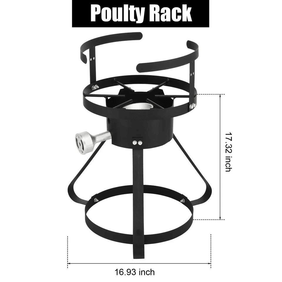 Gas Turkey Fryer Outdoor Propane Cooker With Aluminum Pot  Basket 6