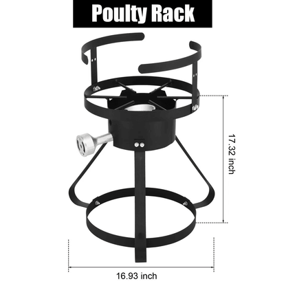 Gas Turkey Fryer Outdoor Propane Cooker With Aluminum Pot  Basket 6