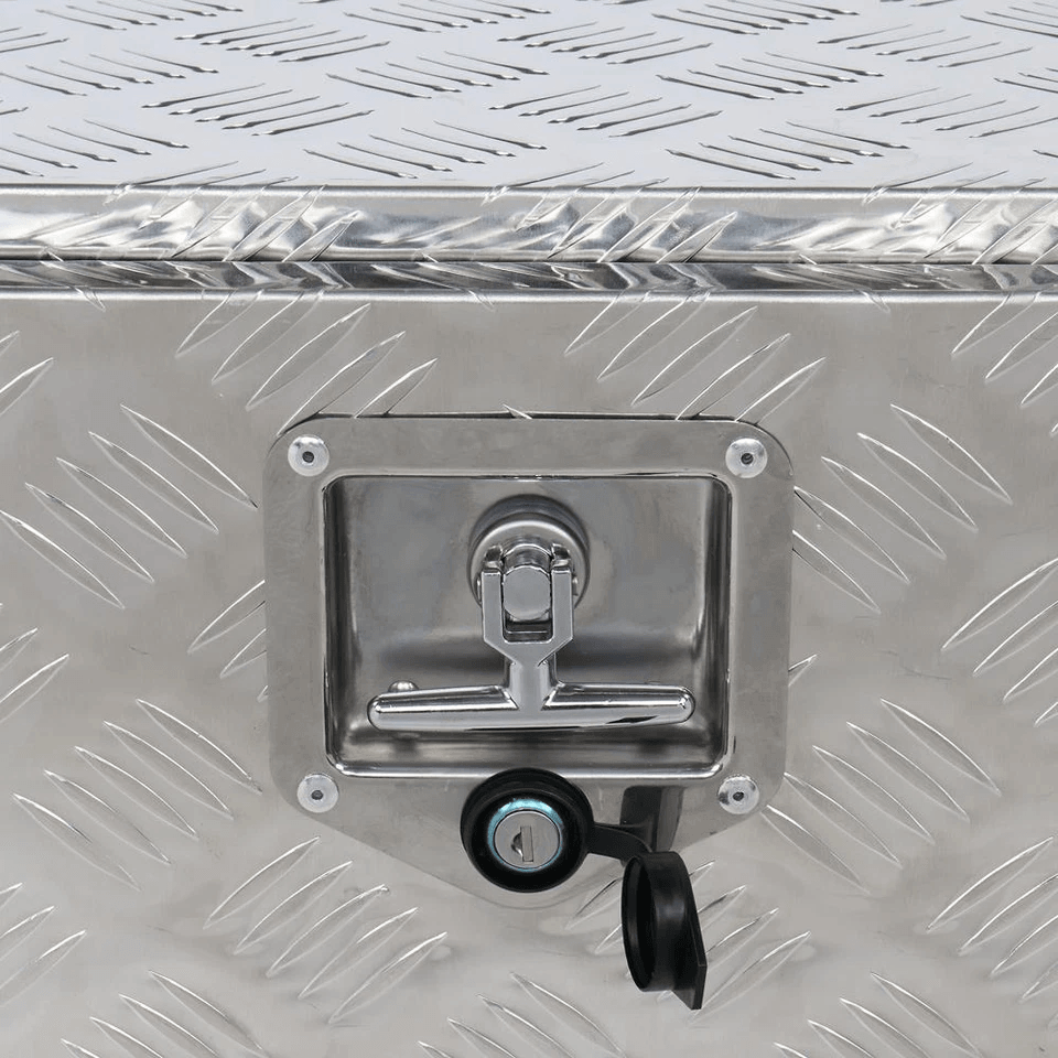 24 Aluminum Underbody Tool Box For Truck Trailer RV  Lockable Storage Chest With Keys 1