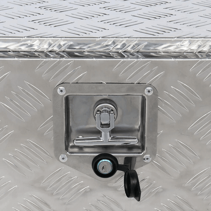 24 Aluminum Underbody Tool Box For Truck Trailer RV  Lockable Storage Chest With Keys 1