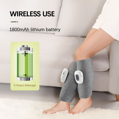 Wireless 360 Air Pressure Calf Massager  Electric Leg Massage with Airbag Compression  3 Modes fo