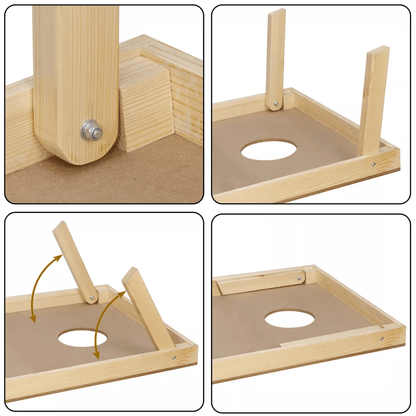 Cornhole Game Regulation Size Solid Wood Boards With 8 Bean Bags Carrying Case  Outdoor Lawn Game F 10