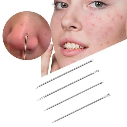 Stainless Steel Acne Needle Set, Dual-Purpose Pimple Remover Tools for Clear Skin